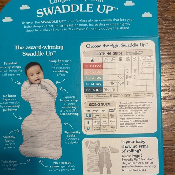 Love to Dream Swaddle Up in Gray - Picture 3 of 4